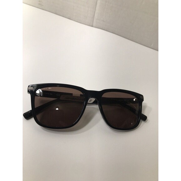 Lacoste Men's L898SG Rectangular Sunglasses, Black, - Picture 2 of 7